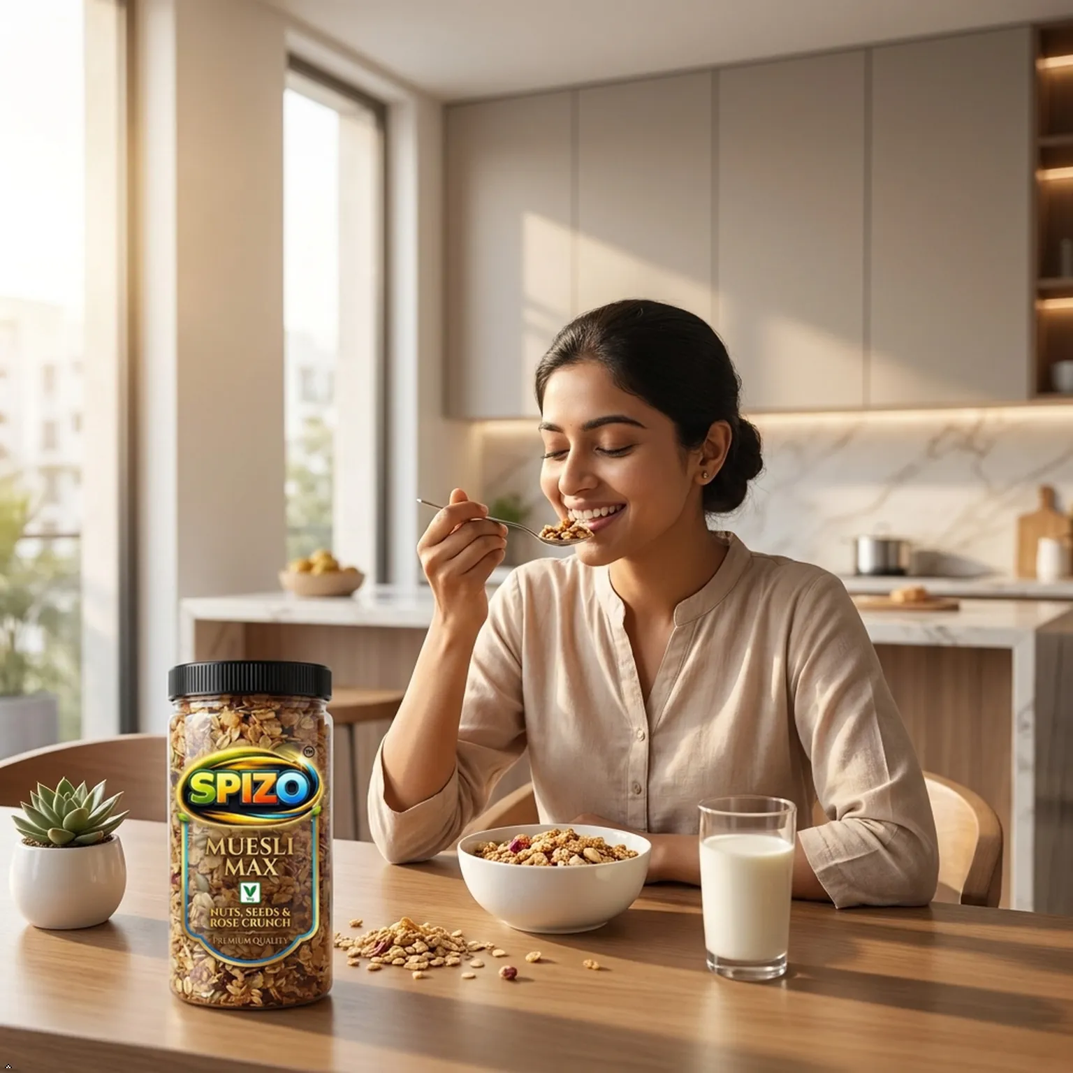 SPIZO Rose jaggery delight muesli